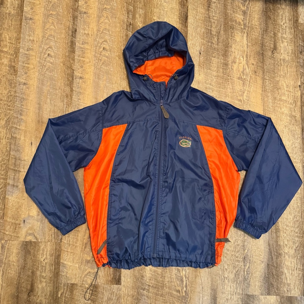 Colosseum Florida Gators Full Zip Windbreaker Jacket Men's Medium Baggy Fit
